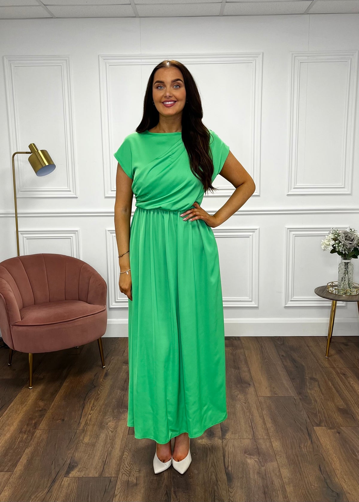 "Olivia" Dress In Green