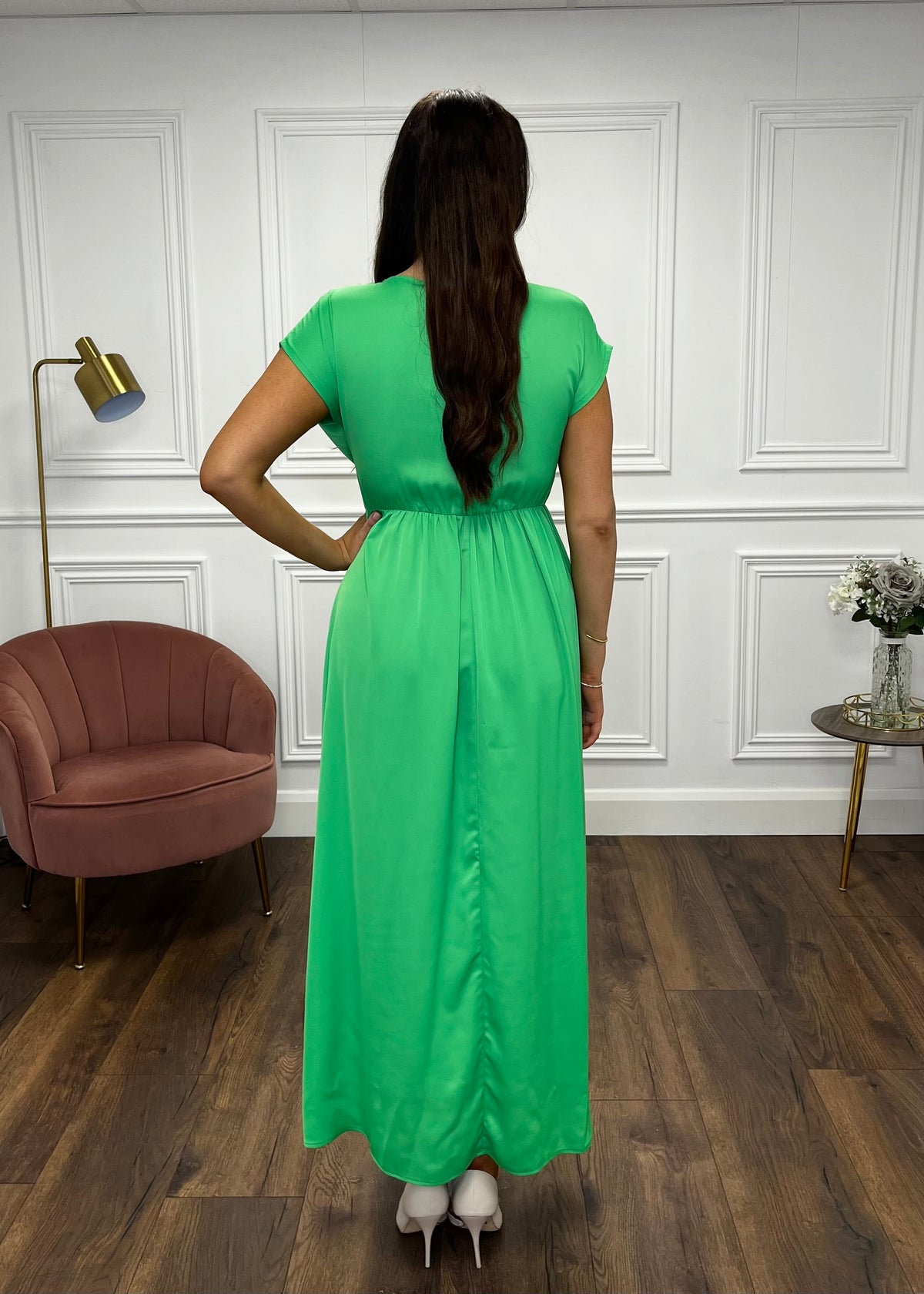 "Olivia" Dress In Green
