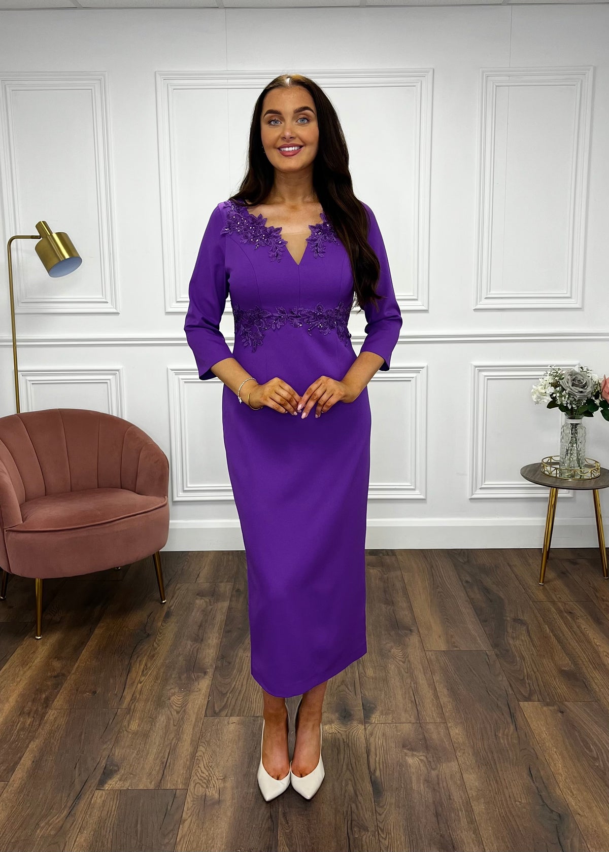 “Nora” Dress In Purple
