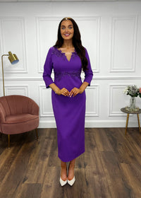 “Nora” Dress In Purple