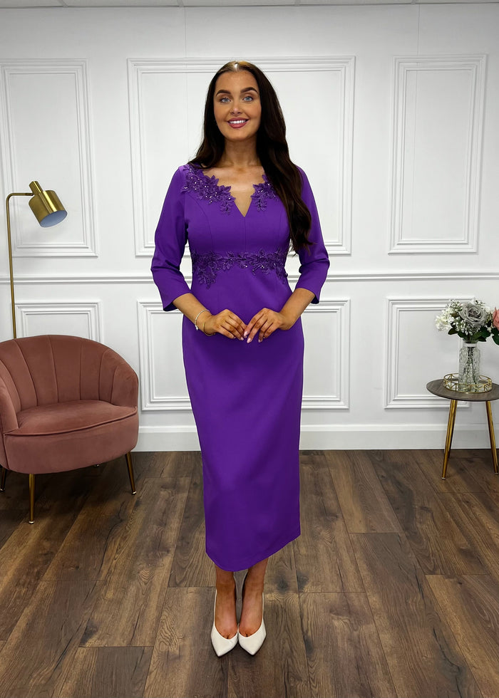 “Nora” Dress In Purple