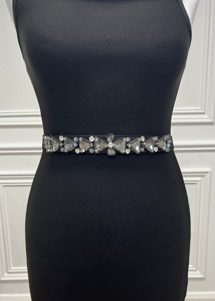“Sara” Belt In Charcoal