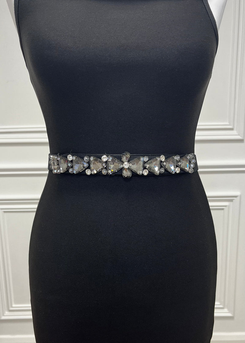 “Sara” Belt In Charcoal