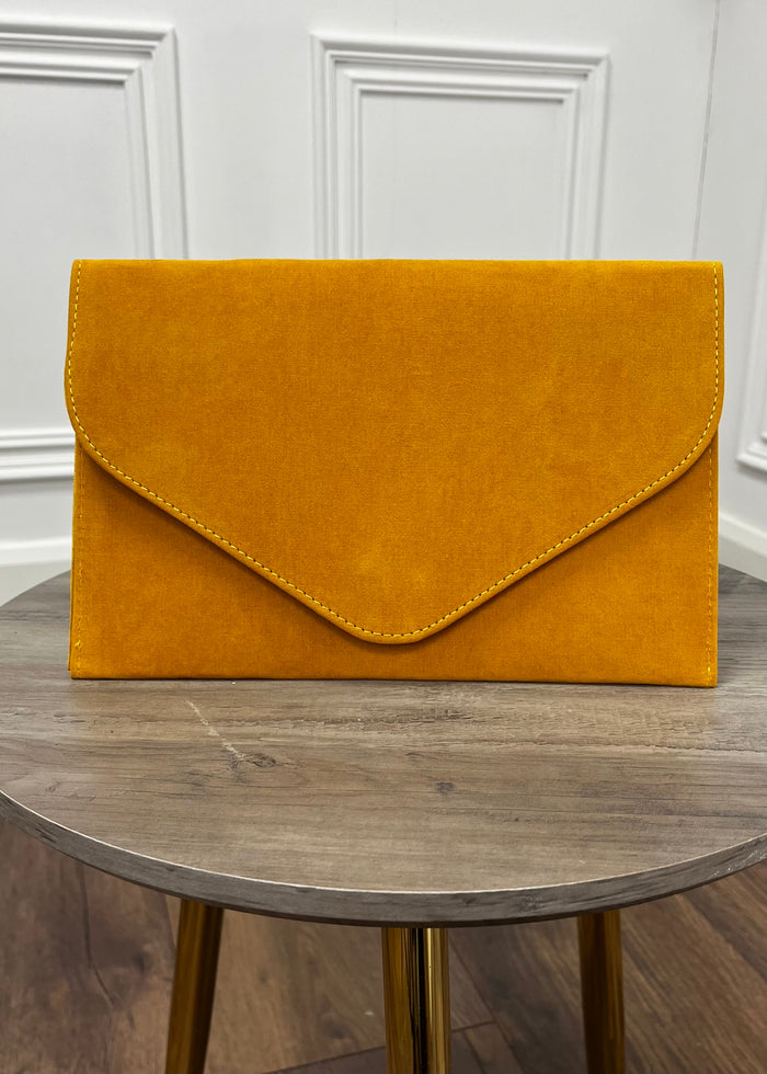 “Emma” Clutch In Mustard