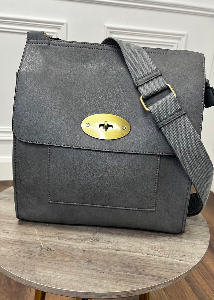 “Lena” Handbag In Grey