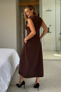 “Hazel” Dress In Brown