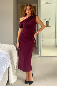 “Donna” Dress In Plum