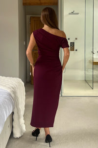“Donna” Dress In Plum
