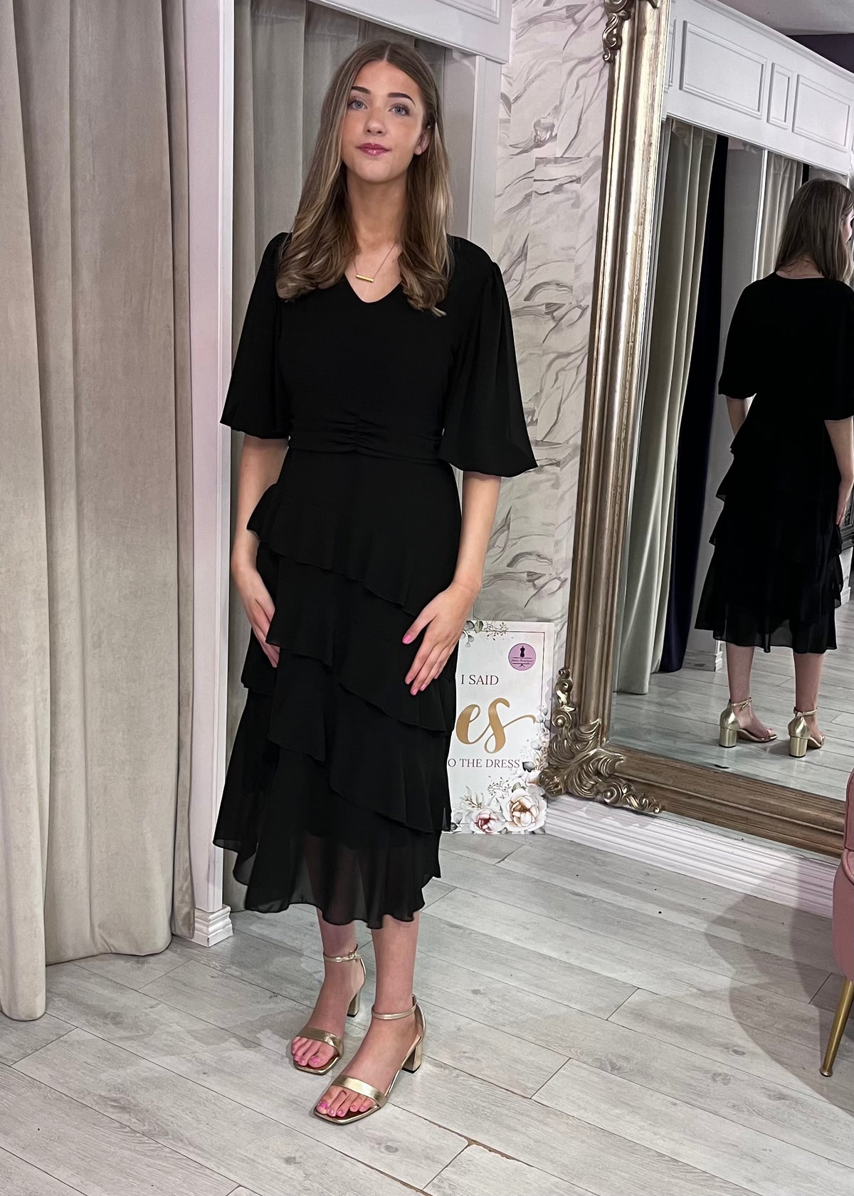 “Polly” Dress In Black