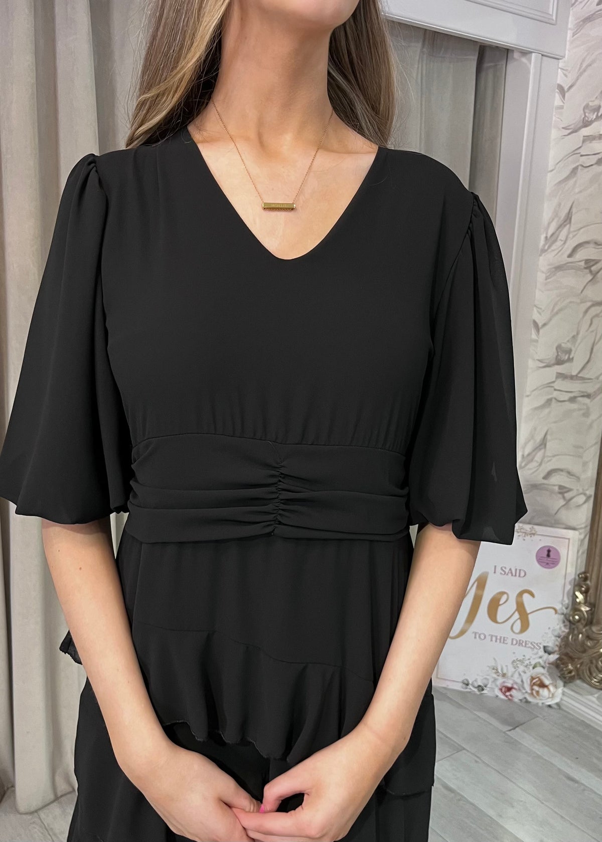 “Polly” Dress In Black