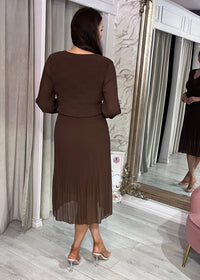 “Allison” Dress In Brown