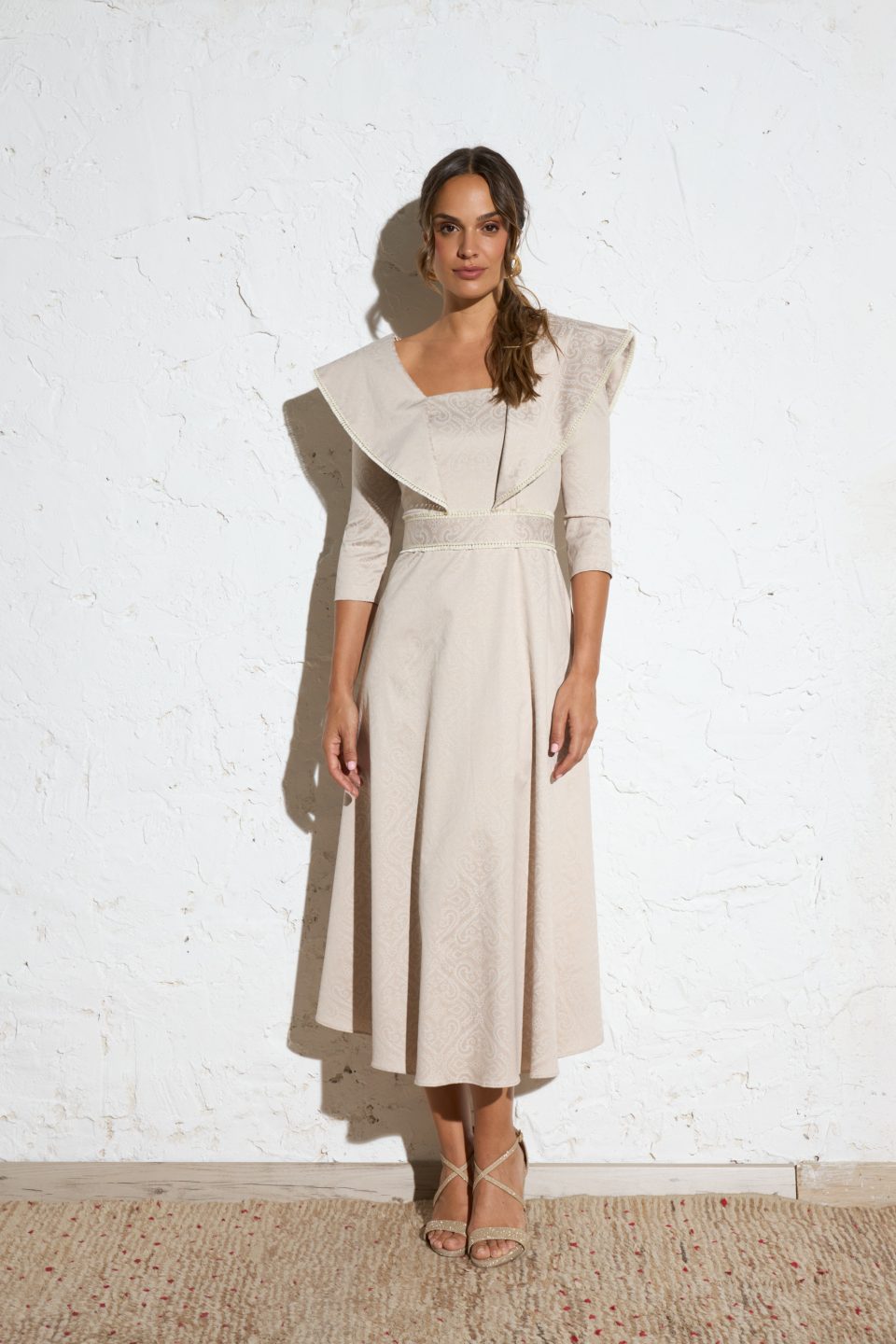 "Cleo" Dress In Cream