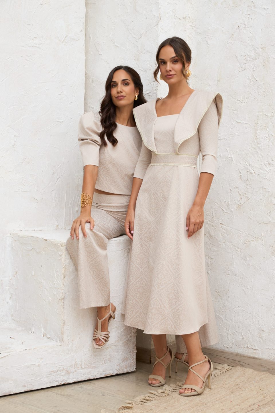 "Cleo" Dress In Cream