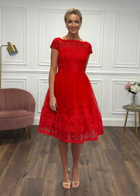 "Lacy" Dress In Red