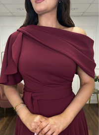 “Francesca” Dress In Burgundy