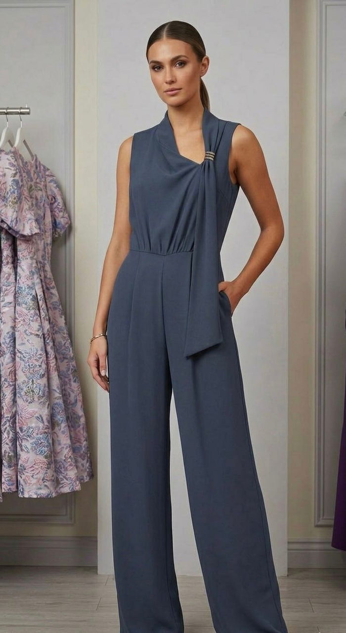 "Sonia" Jumpsuit In Blue