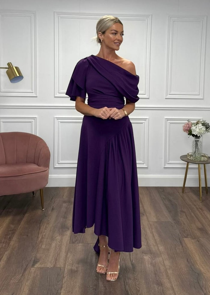 "Francesca" Dress In Purple