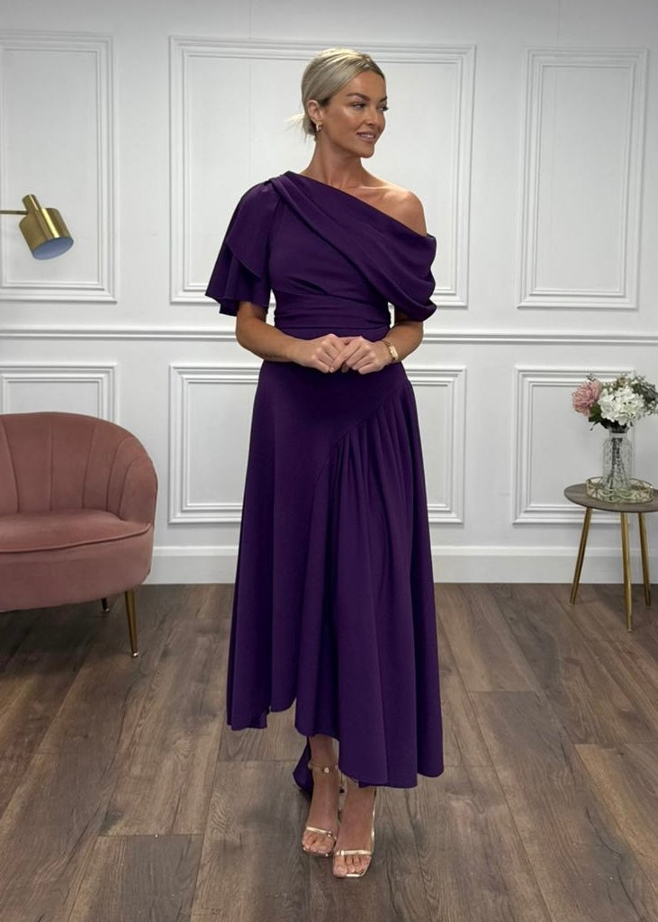 "Francesca" Dress In Purple