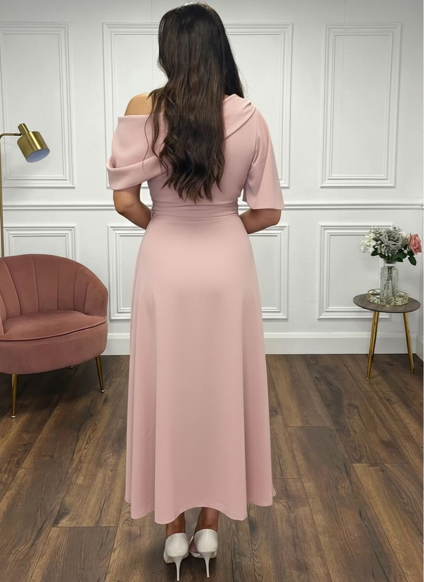 “Francesca” Dress In Blush
