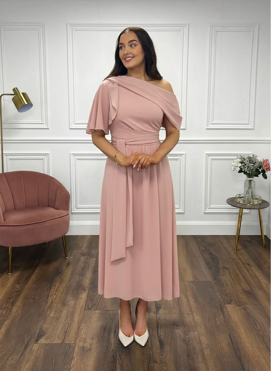 “Francesca” Dress In Blush