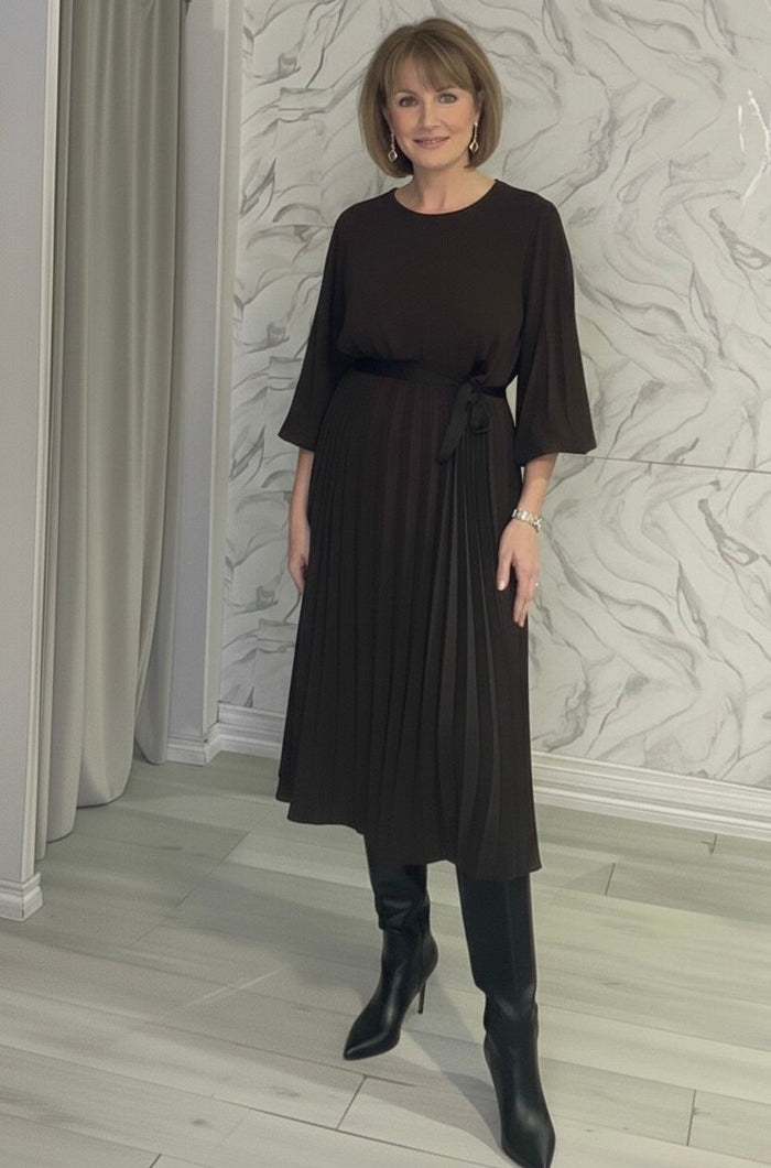 “Blair” Dress In Brown