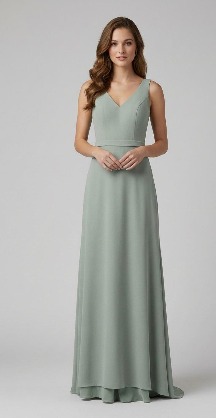 "Anna" Bridesmaid Dress In Sage