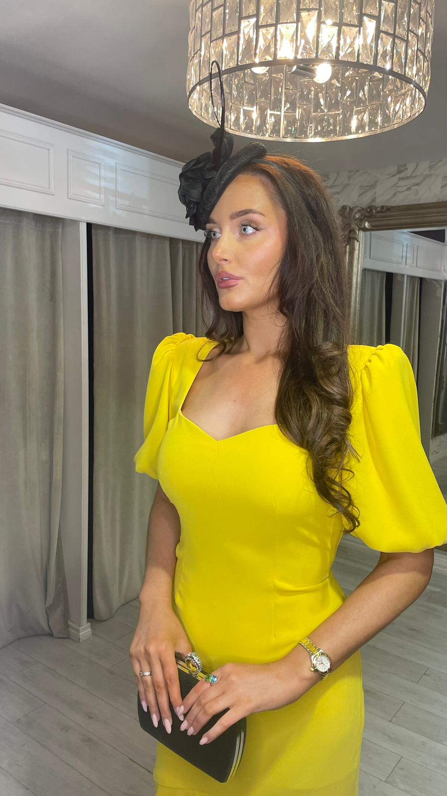 "Cora" Dress In Yellow