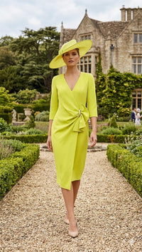 "Lena" Dress In Lime Green