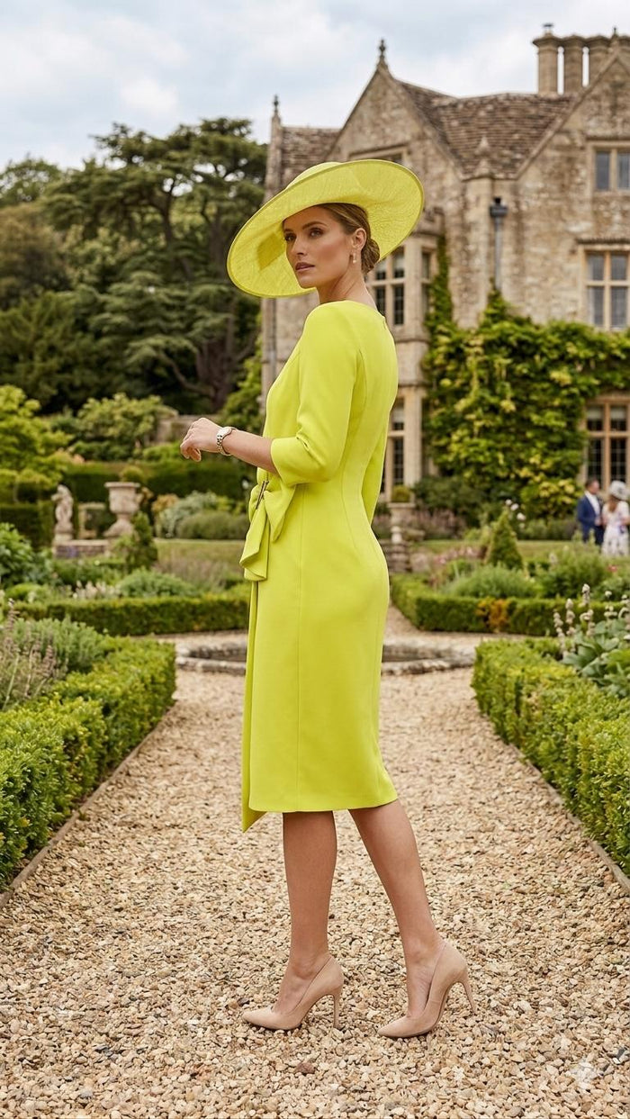 "Lena" Dress In Lime Green