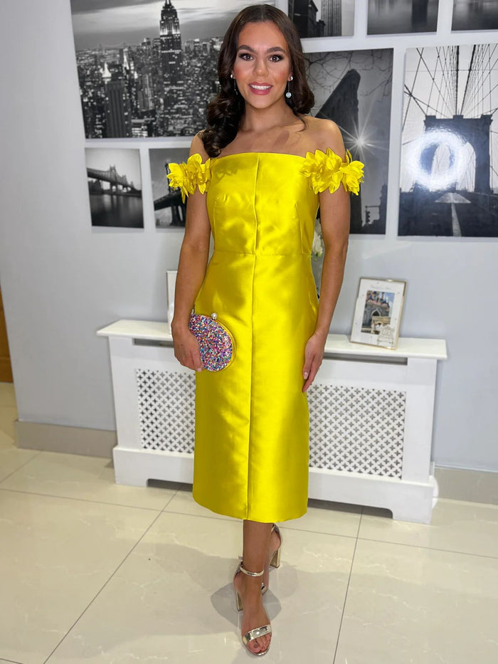 "Lillian" Dress In Yellow