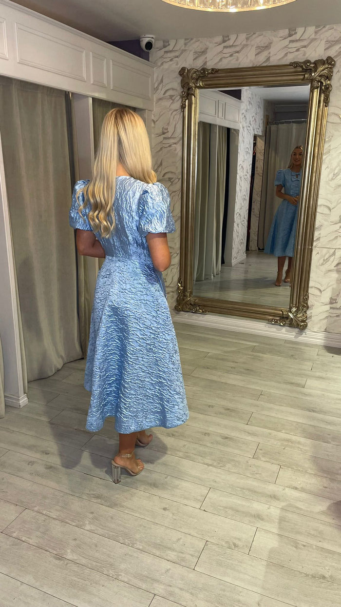 "Priya" Dress In Powder blue (Pre-Order)