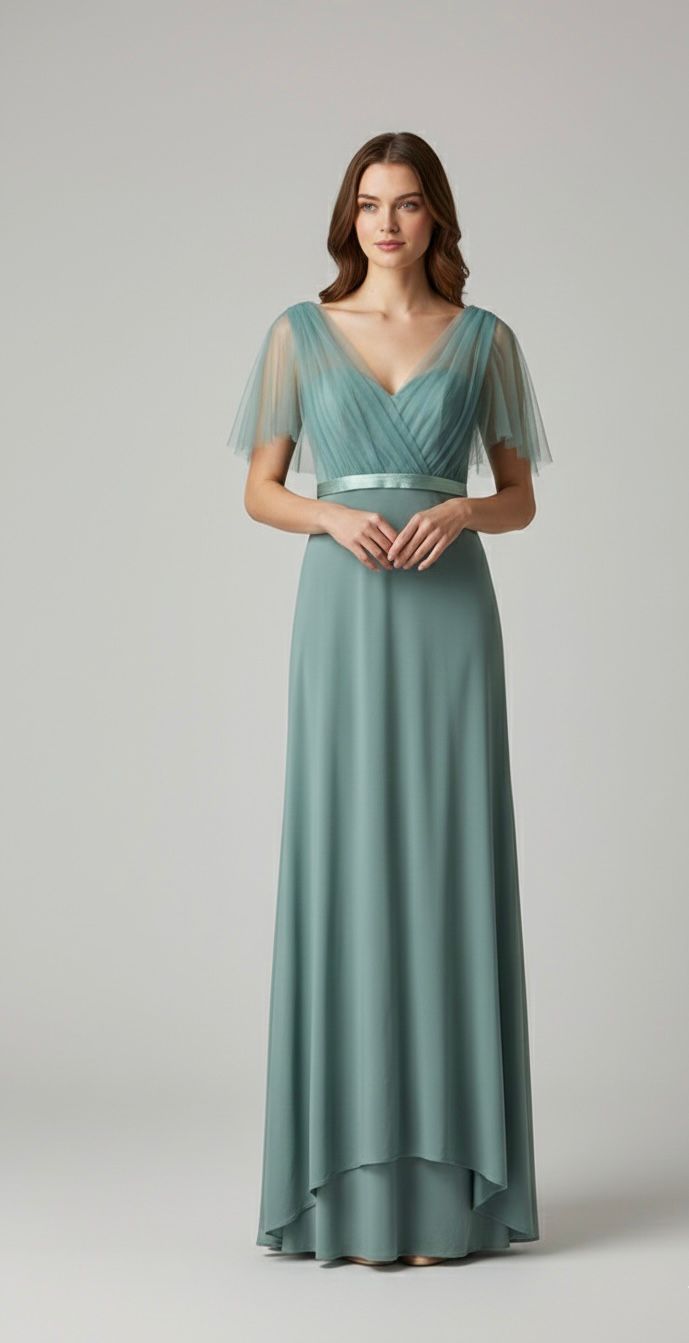 "Mia" Bridesmaid Dress In Teal